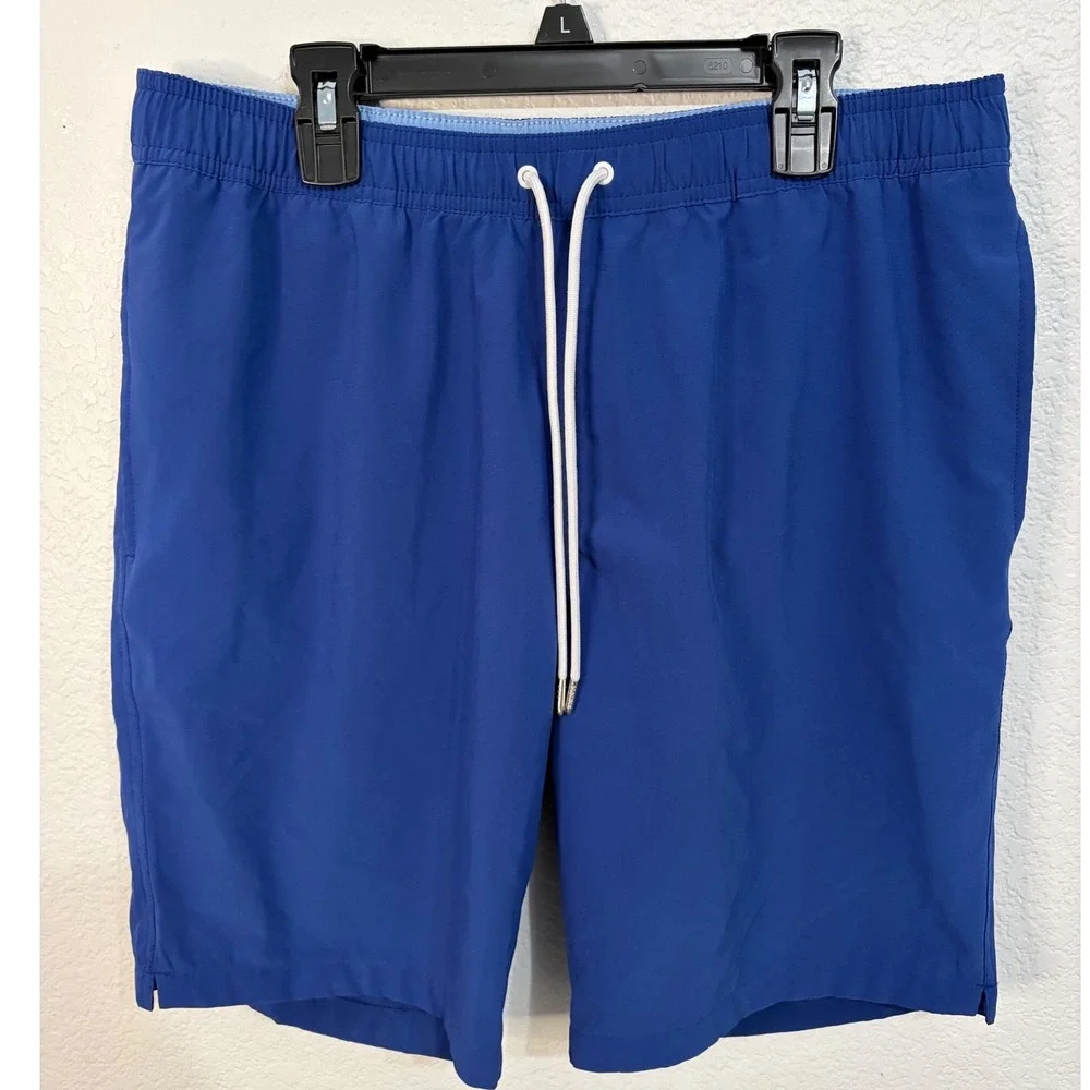 Bonobos Mens Swim Trunks Blue 9 Inch Inseam Mesh Lined Board Shorts Size Medium